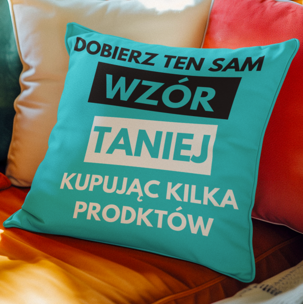 Rabaty i kody promocyjne poduszka z wkladem na prezent ze wzorem