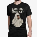 Nosacz duch - BUUUU KURŁA! | Śmieszna koszulka męska na Halloween | T-shirt czarny