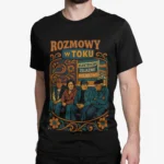 Ranczo – Rozmowy w toku na ławeczce | Serialowa koszulka męska czarna