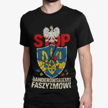 STOP Banderowskiemu Faszyzmowi | Patriotyczna koszulka męska