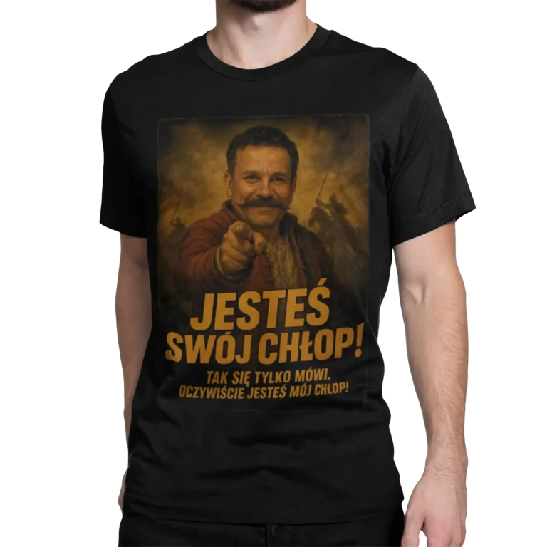 1670: Jesteś swój chłop! | Śmieszny cytat z serialu Netflixa | Serialowa koszulka męska czarna
