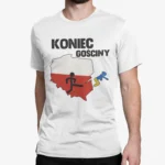 koniec gościny koszulka męska biały kolor polska ukraina patriotyczny t-shirt