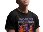 Pedro Pascal – World’s Best Daddy | Filmowa koszulka męska czarna