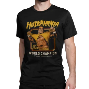 Hulk Hogan - Hulkamania | T-shirt WWE dla fanów wrestlingu | Koszulka