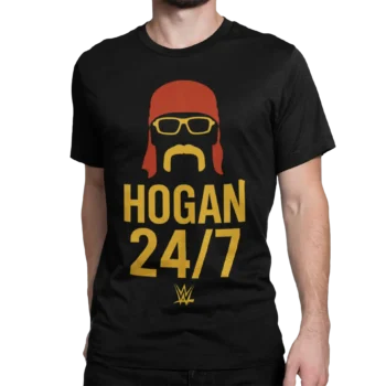 Hulk Hogan 24/7 | T-shirt WWE dla fanów wrestlingu | Koszulka