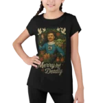 Pedro Pascal – Merry but Deadly | Świąteczna edycja | Popkulturowa koszulka dziecięca