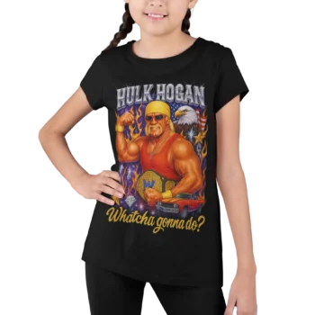 Hulk Hogan - Whatcha Gonna Do? | Bootlegowy t-shirt WWE dla fanów wrestlingu | Koszulka