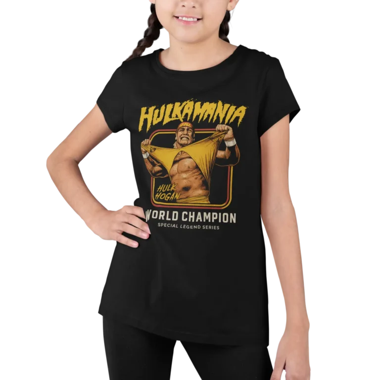 Hulk Hogan - Hulkamania | T-shirt WWE dla fanów wrestlingu | Koszulka