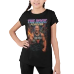 Dwayne "The Rock" Johnson - Forever | T-shirt WWE dla fanów wrestlingu | Koszulka