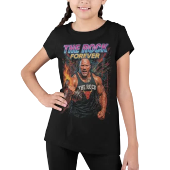 Dwayne "The Rock" Johnson - Forever | T-shirt WWE dla fanów wrestlingu | Koszulka