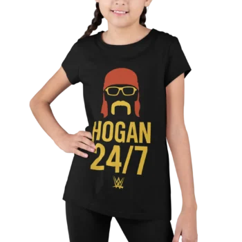 Hulk Hogan 24/7 | T-shirt WWE dla fanów wrestlingu | Koszulka dziecięca