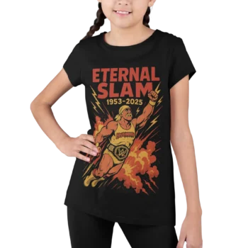 Hulk Hogan „Eternal Slam 1953–2025” – hołd dla legendy | T-shirt WWE dla fanów wrestlingu | Koszulka