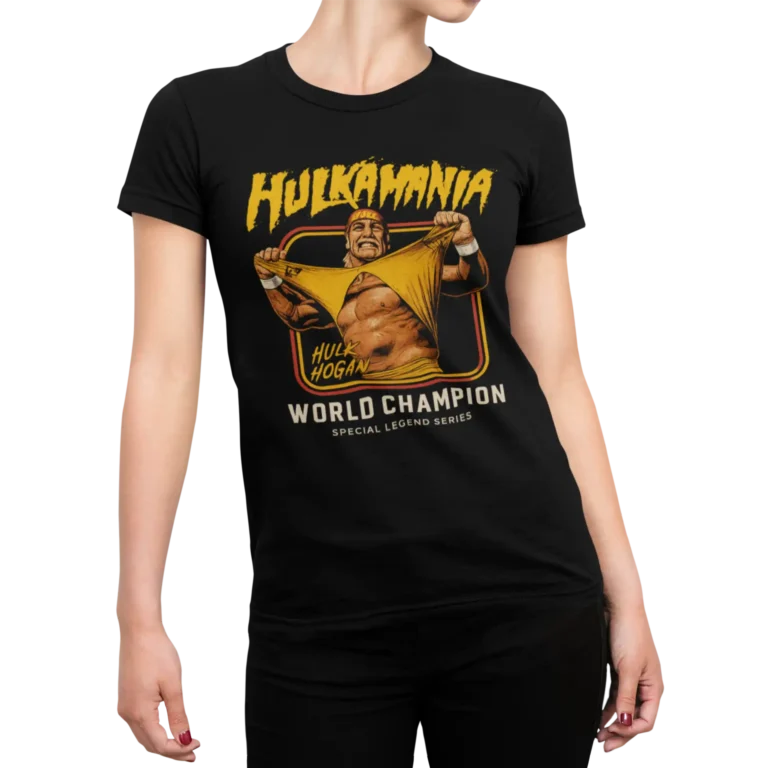 Hulk Hogan - Hulkamania | T-shirt WWE dla fanów wrestlingu | Koszulka