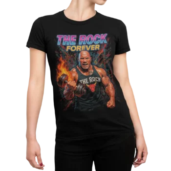 Dwayne "The Rock" Johnson - Forever | T-shirt WWE dla fanów wrestlingu | Koszulka