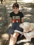 Koszulka Aborcja Jest OK – My Body My Rules | Damska koszulka pro choice feministyczna wolnościowa