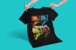 Koszulka James Hetfield – wokalista Metallica w stylu pop art | Męska koszulka muzyczna