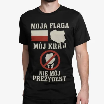 Koszulka Nie Mój Prezydent Karol Nawrocki | Polityczna koszulka męska