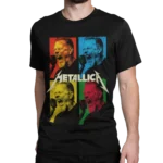 Koszulka James Hetfield – wokalista Metallica w stylu pop art | Męska koszulka muzyczna