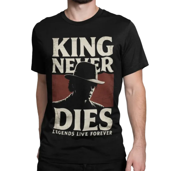 Michael Jackson - King Never Dies | Męska koszulka muzyczna w stylu retro