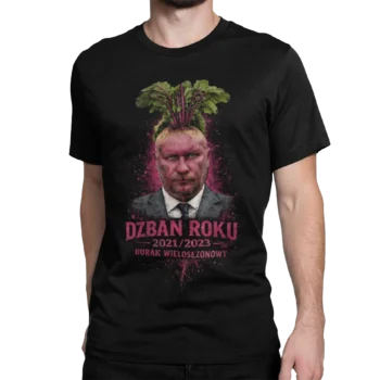 Koszulka męska Przemysław Czarnek DZBAN ROKU 2021–2023 – Burak Wielosezonowy | satyra polityczna