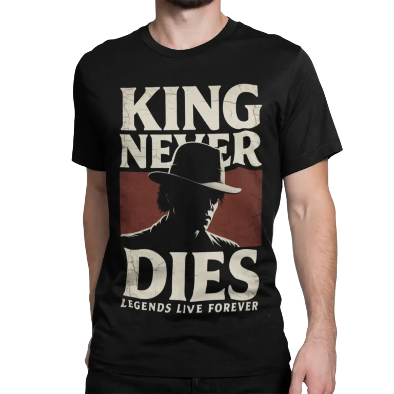 Michael Jackson - King Never Dies | Męska koszulka muzyczna w stylu retro