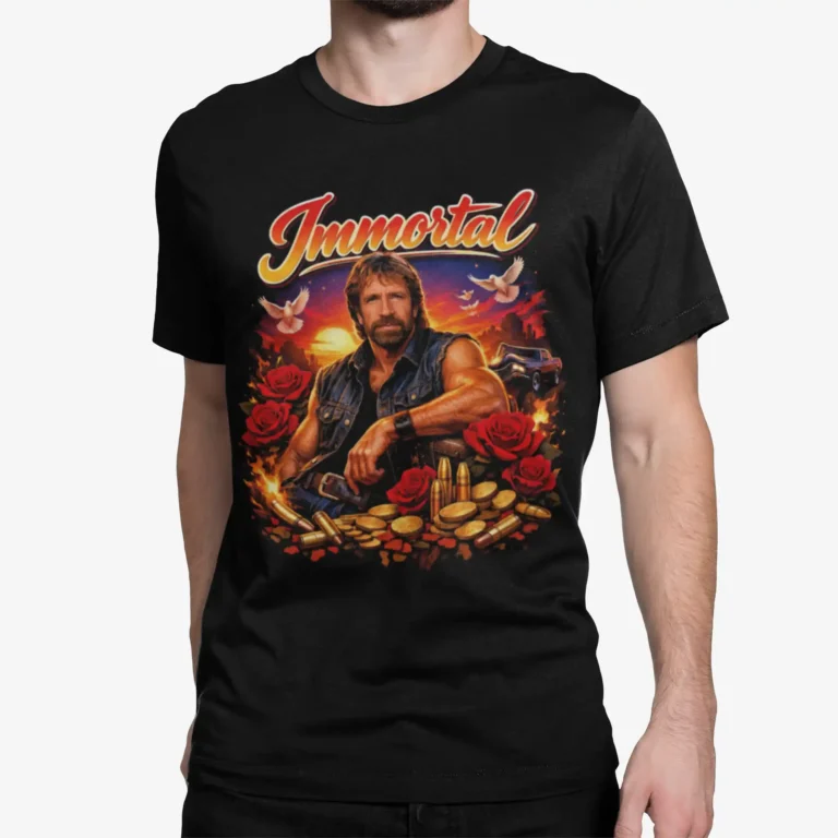 koszulka chuck norris nie żyje zmarł śmierć sklep męska t-shirt