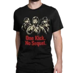 Koszulka Chuck Norris One Kick No Sequel – czarna koszulka z nadrukiem | t-shirt męski