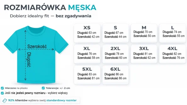 Amejzing koszulki rozmiarówka męska