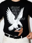 Ruda wrona orła nie pokona | Męska koszulka patriotyczna z orłem i wroną