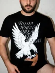 Ruda wrona orła nie pokona | Męska koszulka patriotyczna z orłem i wroną