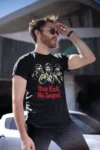 Koszulka Chuck Norris One Kick No Sequel – czarna koszulka z nadrukiem | t-shirt męski