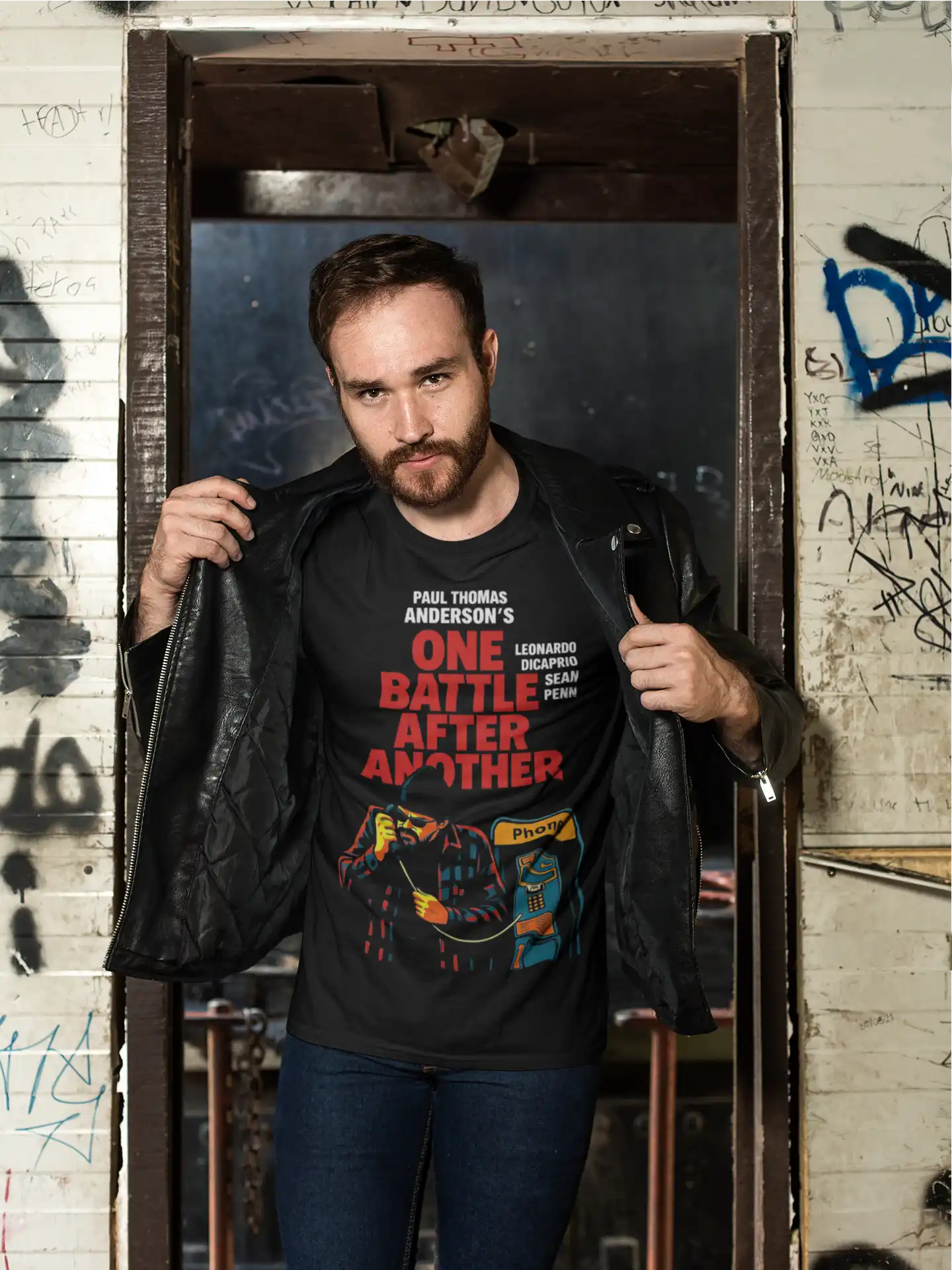 t-shirt-mockup-of-a-man-with-a-leather-jacket-in-an-abandoned-building-28192 (2)