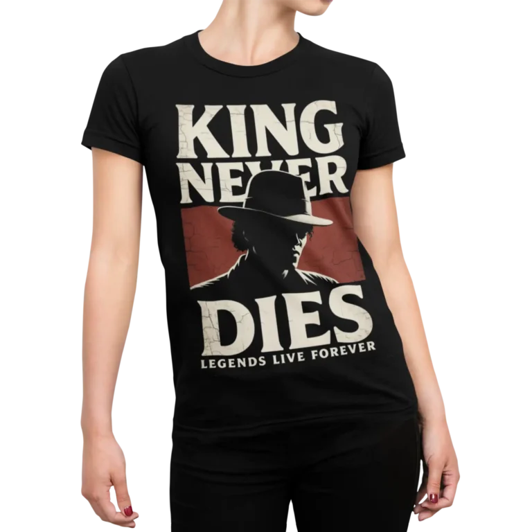Michael Jackson - King Never Dies | Damska koszulka muzyczna w stylu retro