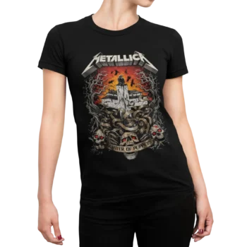Koncertowa koszulka damska Metallica Master of Puppets to klasyk, który zna każdy fan heavy metalu.