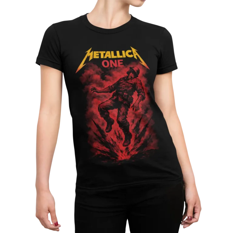 Koszulka Metallica ONE – legendarny motyw, mocny klimat | Damska koszulka muzyczna