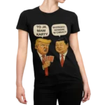 Koszulka Donald Trump i Xi Jinping: To Ja Mam Karty – Wyprodukowane w Chinach | satyra polityczna damska