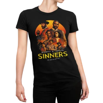 Koszulka Sinners (Grzesznicy) | Filmowy t-shirt damski z Michaelem B. Jordanem
