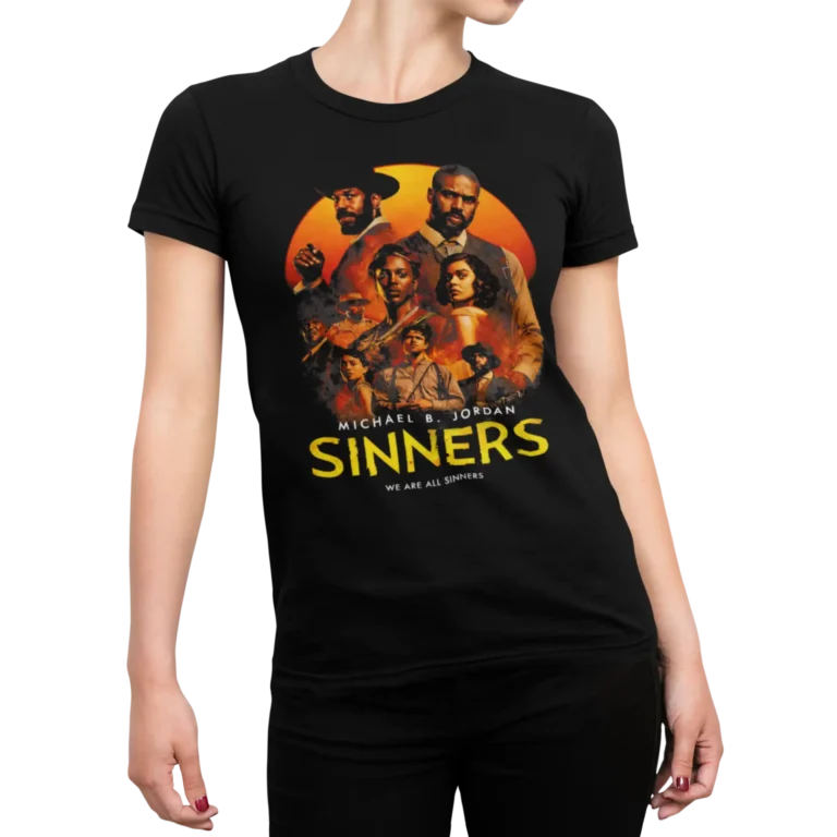 Koszulka Sinners (Grzesznicy) | Filmowy t-shirt damski z Michaelem B. Jordanem