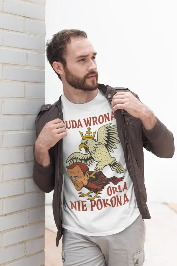 ✔ Motyw orzeł vs wrona – mocny przekaz wizualny
✔ Motyw z Donaldem Tuskiem, który trafi do jego anty-fanów
✔ Idealna dla patrioty kochającego Polskę