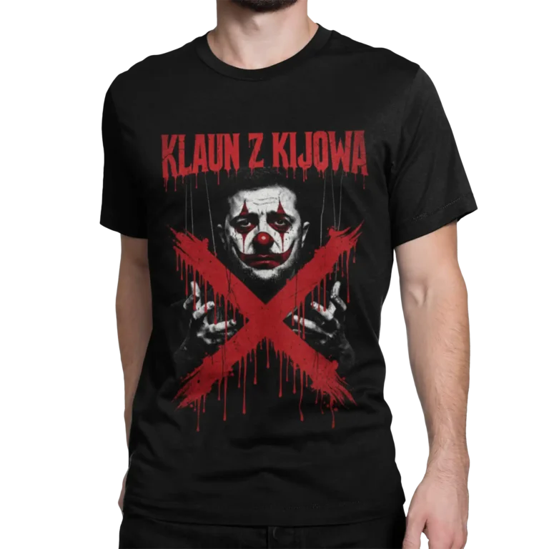 Koszulka męska Wołodymyr Zełenski Klaun prezydent Ukrainy