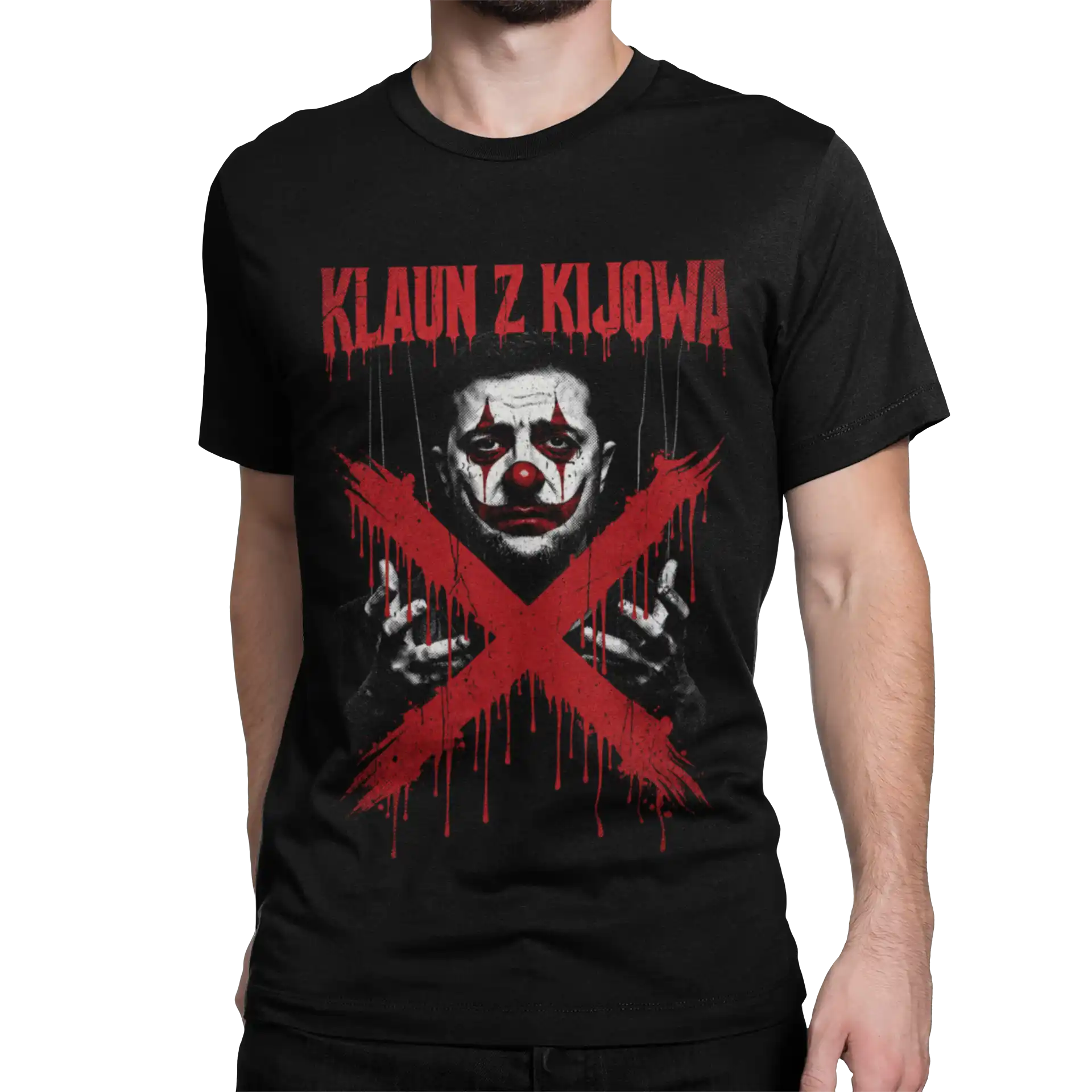 Koszulka męska Wołodymyr Zełenski Klaun prezydent Ukrainy Koszulka męska Wołodymyr Zełenski Klaun prezydent Ukrainy