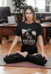 Koszulka damska patriotyczna Polska Siła i Honor – żołnierz, orzeł, flaga Polski